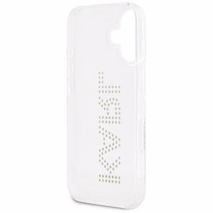 Karl Lagerfeld IML Rhinestones Logo iPhone 16 Suojakuori - Läpinäkyvä