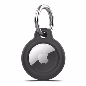 Tech-Protect Rough Suojakuori Apple AirTag renkaalla - Musta