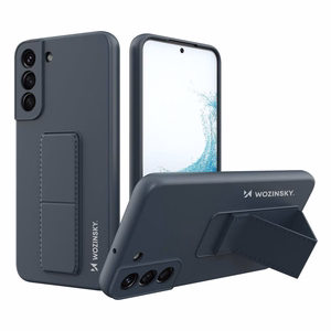 Wozinsky Kickstand Case silikoni tapauksessa jalusta Samsung Galaxy S22+ tummansininen laivastonsininen