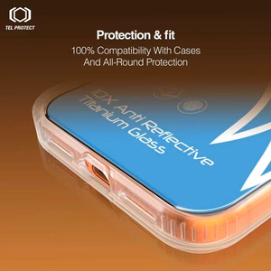 Karkaistu lasi Tel Protect 10X AR 3.0 AntiReflective Titanium Iphone 16 (kirjekuori)