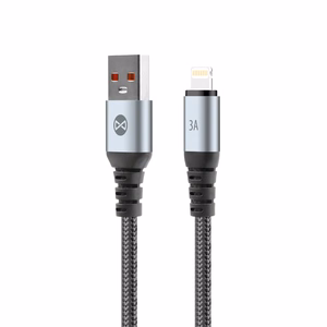 Forever Braix kaapeli USB - Lightning 1,0 m 3A musta