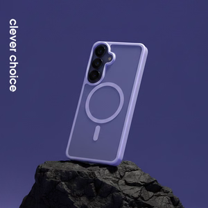 Crong Hybrid Matte Magnetic MagSafe case for Samsung Galaxy A36 / A37, lavender