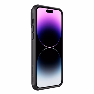 Nillkin CamShield S suojakuori iPhone 14 Pro Max:lle panssaroitu kuori kameransuojalla musta