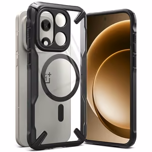 Ringke Fusion X Magnetic MagSafe Suojakuori OnePlus 15 - kirkas musta