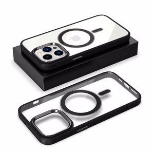 Tel Protect Magnetic Clear Suojakuori iPhone 13 Pro:lle musta
