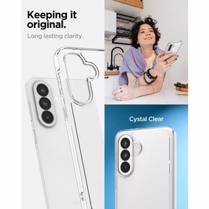Spigen Ultra Hybrid -suojakuori Samsung Galaxy A37 5G:lle - läpinäkyvä