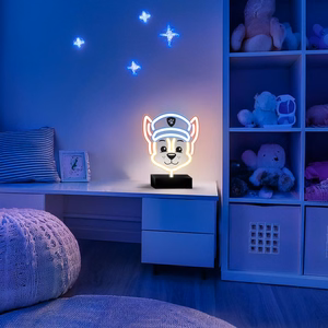 Neon LED jalustalla Paw Patrol - Chase OW-120346