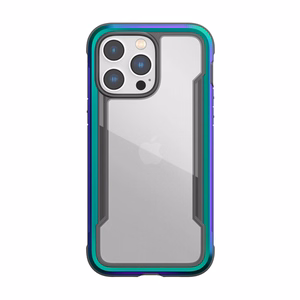 X-Doria Raptic Shield suojakuori iPhone 14 Pro Max -laitteelle, alumiininen, pudotustestattu 3 m korkeudelta, helmiäishohtoinen