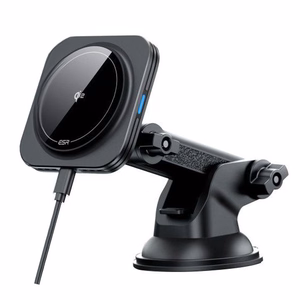 ESR Halolock Magneettinen MagSafe QI2 15W autoteline - musta