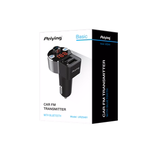 Auton FM-lähetin Bluetooth-toiminnolla (2 USB-liitäntää)