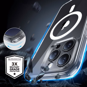 ESR Classic Pro Set Halolock MagSafe suojakuori iPhone 16 Pro Max -puhelimelle - kirkas