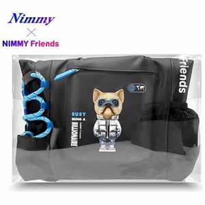 NIMMY Cool&Cute 2.0 Dog -kannettavan reppu, musta