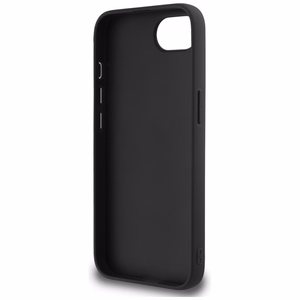 Guess HC Fixed Glitter Big 4G Suojakuori iPhone 16e:lle - Musta