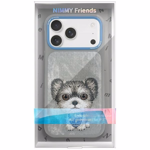 Nimmy Big Eyed Pet 2.0 Dog Suojakuori iPhone 17 Pro Max:lle - harmaa