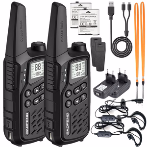 Baofeng BF-T25E -radiopuhelinsetti, 2 kpl, mustat