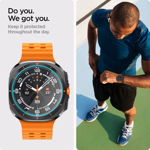 Spigen Glas.TR EZ Fit -karkaistu lasi Samsung Galaxy Watch Ultra (47mm):lle - kirkas (2 kpl)