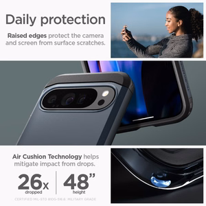 Spigen Tough Armor -suojakuori Google Pixel 9 Pro XL:lle - grafiitti