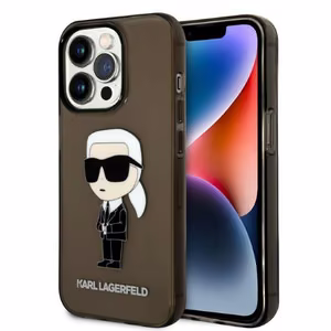 Karl Lagerfeld Ikonik Karl suojakuori iPhone 14 Pro Max:lle - musta
