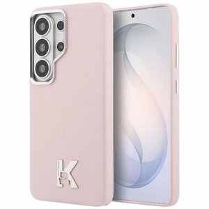 Karl Lagerfeld K Metal Logo MagSafe suojakuori Samsung Galaxy S26 Ultra vaaleanpunainen