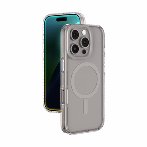AmazingThing Titan Pro Mag Suojakuori Magneettisella Renkaalla iPhone 16 Pro:lle - harmaa