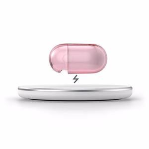 Speck Presidio Clear case for Apple AirPods 3, with Microban antimicrobial protection, Icy Pink