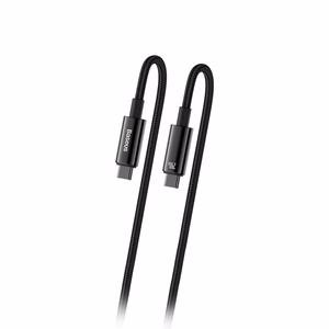 USB-kaapeli Baseus Tungsten PD20W USB-C - USB-C 1,0m musta CAWJ040001