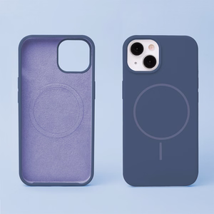 Silikoninen Ohut Mag Suojakuori iPhone 16 Pro Max 6,9:lle tummansininen