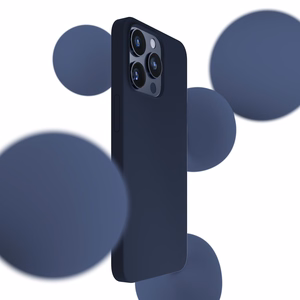 3mk Silikoninen Suojakuori iPhone 15 Pro:lle - Navy Blue
