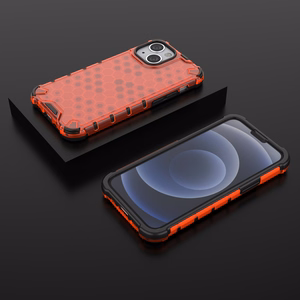 Honeycomb Asia panssari kansi TPU puskuri iPhone 13 mini punainen