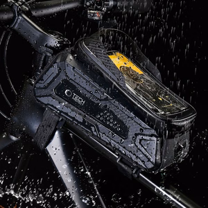 Tech-Protect V2 pyörälaukku puhelintilalla 1.2 l - musta