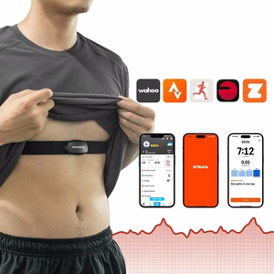 Rockbros HRM812 Bluetooth ANT+ -sykevyö, IP67 – väri: musta