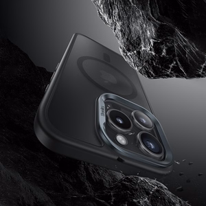 Benks Magnetic Mist Suojakuori metallikehyksellä iPhone 16 Plus:lle musta
