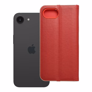 Läppäsuojakuori iPhone 16e:lle (SE 4 2025) Luna Book Gold punainen