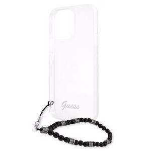 Guess GUHCP13XKPSBK iPhone 13 Pro Max 6.7" läpinäkyvä kovakotelo Musta Pearl