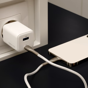 Forever TC-08-45AC GaN PD QC charger 1x USB-C 1x USB 45W white