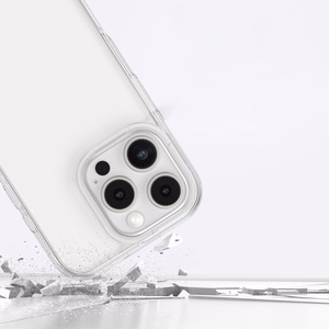 AmazingThing Minimal Silikoninen Suojakuori iPhone 16 Pro:lle - läpinäkyvä