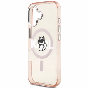 KARL LAGERFELD suojakuori iPhone 17 MagSafe-yhteensopiva (IML Choupette -luonnoslogolla) - pinkki