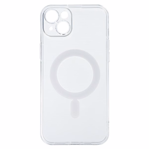 TEL PROTECT MagSilicone Suojakuori iPhone 15 Plus:lle läpinäkyvä