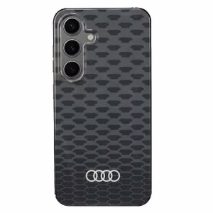 Audi IML Stitching Pattern MagSafe Suojakuori S24 S921 Musta/Musta Kova Suojakuori AU-IMLMS24-Q5/D3-BK