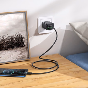 Laturi Hoco N56 30W GaN 2xUSB-C/2xUSB-A musta