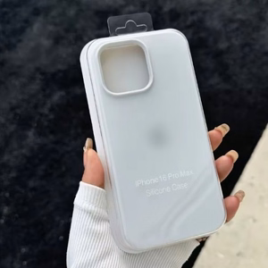 Puhelimen suojakuori Silicone Plastic Pack Apple iPhone 12 Pro Max valkoinen (pakkauksessa)