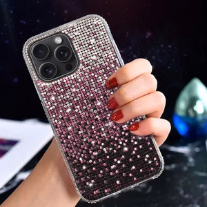 Tel Protect Diamond Suojakuori iPhone 14 Pro Max:lle burgundinpunainen