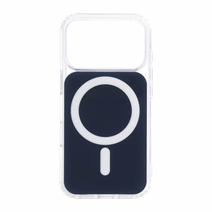 Clear Fusion Mag Cover-suojakuori mallille iPhone 15, MagSafe-yhteensopiva – tummansininen