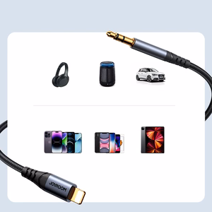 Joyroom Audio Transfer Series SY-A06 mini jack 3.5 mm / Lightning kaapeli 1.2m - musta