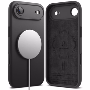 Ringke Silikoninen Magneettinen MagSafe Suojakuori iPhone 17 Air:lle - Musta