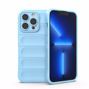 Magic Shield Kotelo iPhone 13 Pro joustava panssarisuojattu suojus vaaleansininen