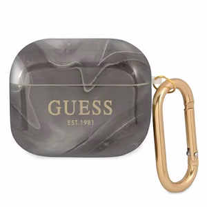 Guess GUA3UNMK AirPods 3 -suojus musta/musta Marble Collection -mallisto