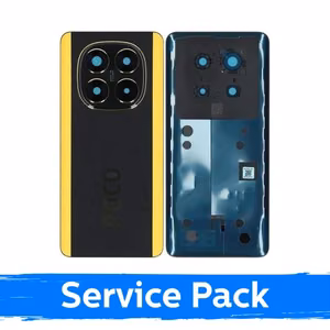 Back Cover Compatible With Xiaomi Poco X7 5G / Black / (Service Pack)