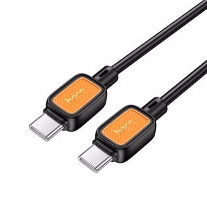 Kaapeli USB-C - USB-C Hoco 3A 60W 1 m X108 musta