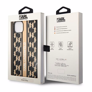 Karl Lagerfeld KLHCP14MPGKLSKW iPhone 14 Plus 6,7 "kovakotelo ruskea / ruskea Monogrammi raita